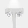 4 Prong Square Earrings